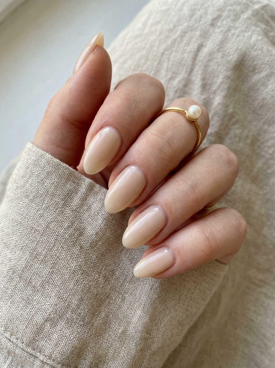 Milky Beige Nails als Milky Nails Inspiration 2026